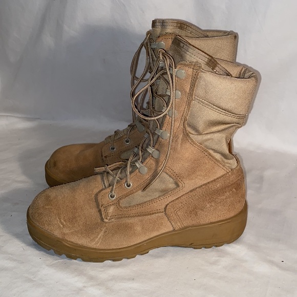 Belleville 390 DES mens hot weather dessert tan combat boots size 7 XW - Picture 4 of 7